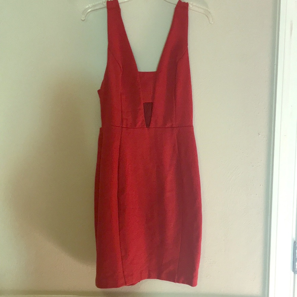 Astr Burnt Orange Dress